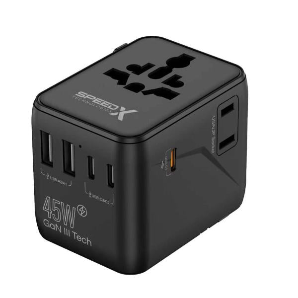 Compro™ Fast Charging GaN World Travel Adapter