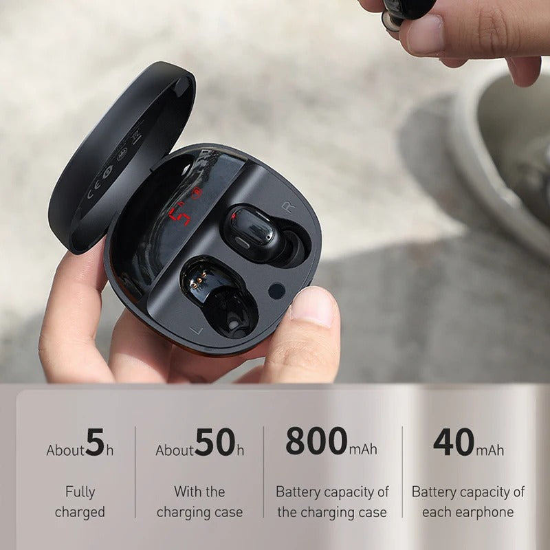 Baseus Encok WM01 Plus True Wireless Earphones with LED Display