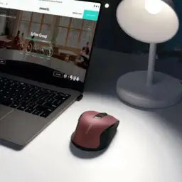 UGREEN 25752 Ergonomic Contoured-Shape Design Wireless Mouse 2.4 GHz And BT Red