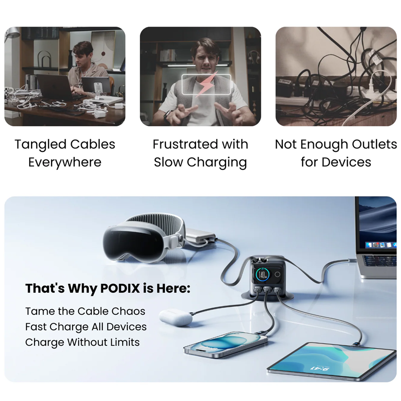 Joyroom JR-TRD01 PODIX 140W 5-Port Desktop GaN Charger