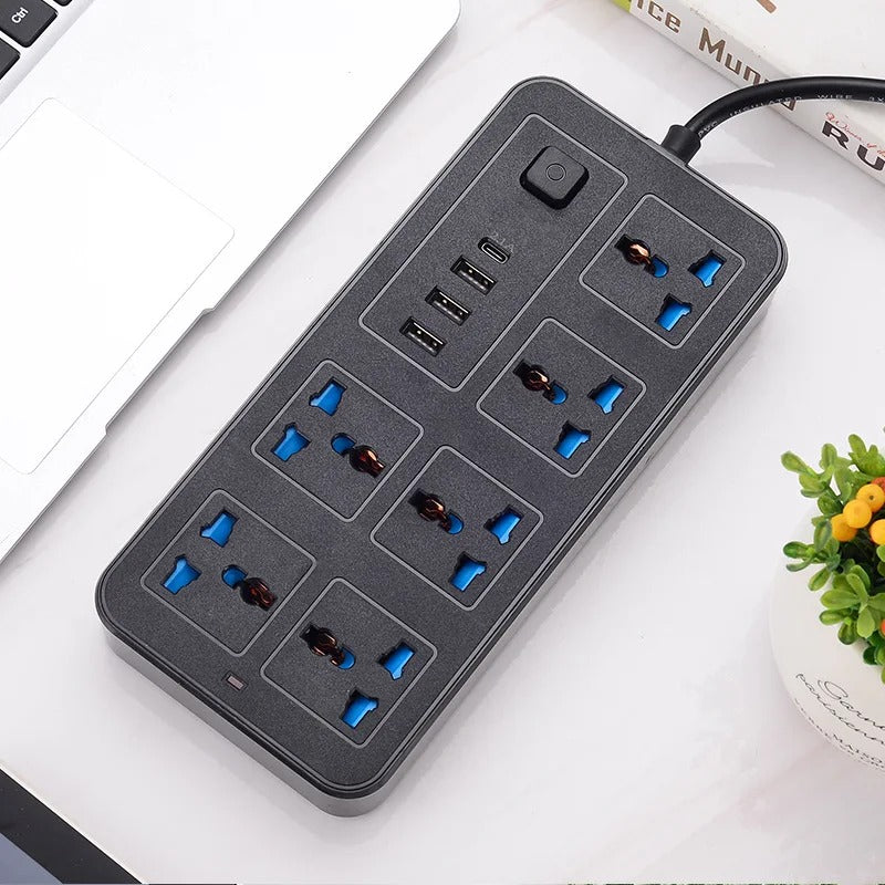 Compro™ Power Extension 6 socket+ 3 USB+ 1 Type C Port