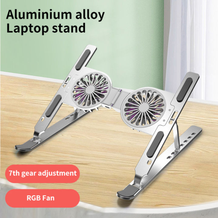 Compro™ Aluminum Alloy Laptop Stand with Air cooling Radiator