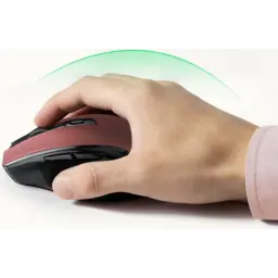 UGREEN 25752 Ergonomic Contoured-Shape Design Wireless Mouse 2.4 GHz And BT Red