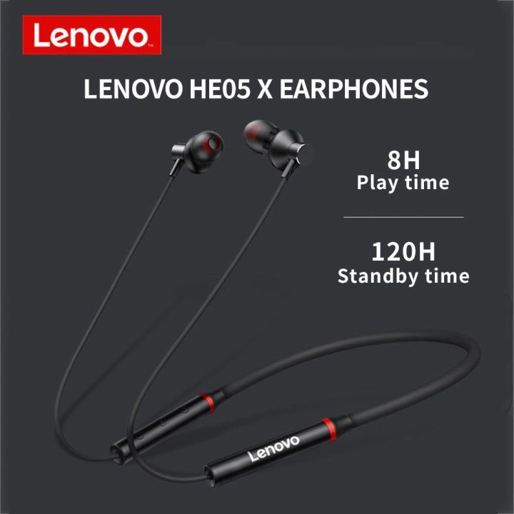 Lenovo HE05 Wireless Neckband Headphones