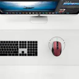 UGREEN 25752 Ergonomic Contoured-Shape Design Wireless Mouse 2.4 GHz And BT Red