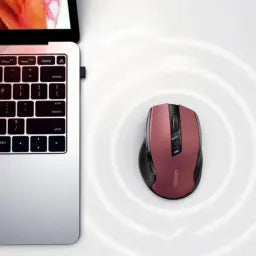 UGREEN 25752 Ergonomic Contoured-Shape Design Wireless Mouse 2.4 GHz And BT Red