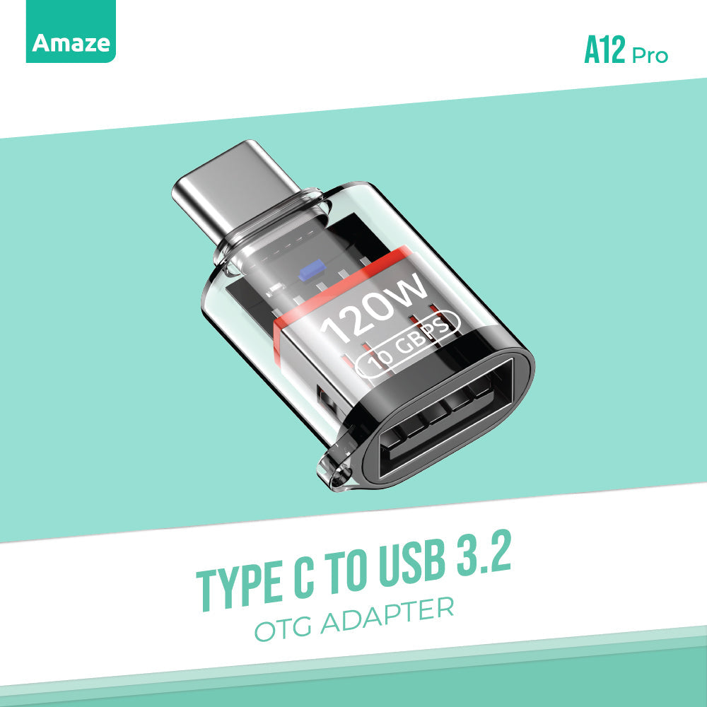 AMAZE TYPE C TO USB 3.2 OTG Adapter | A12 Pro
