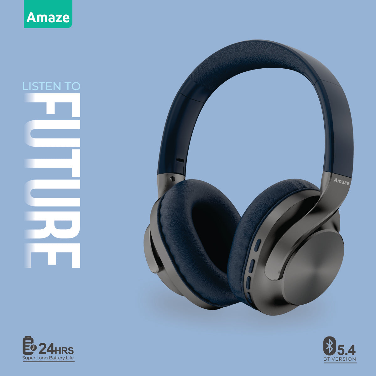 Strong Bass Wireless Headphone With 24hrs Time | A650