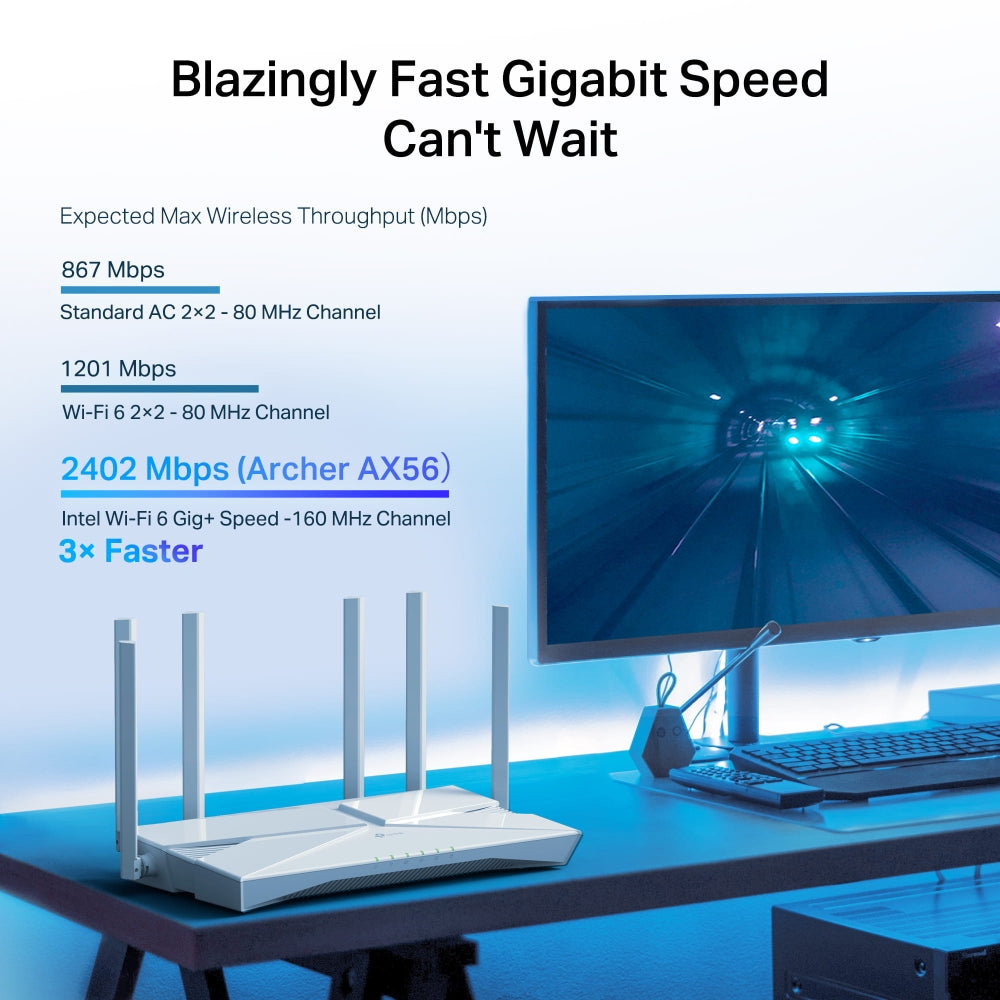 Archer AX56 AX3000 Gigabit Wi-Fi 6 Router