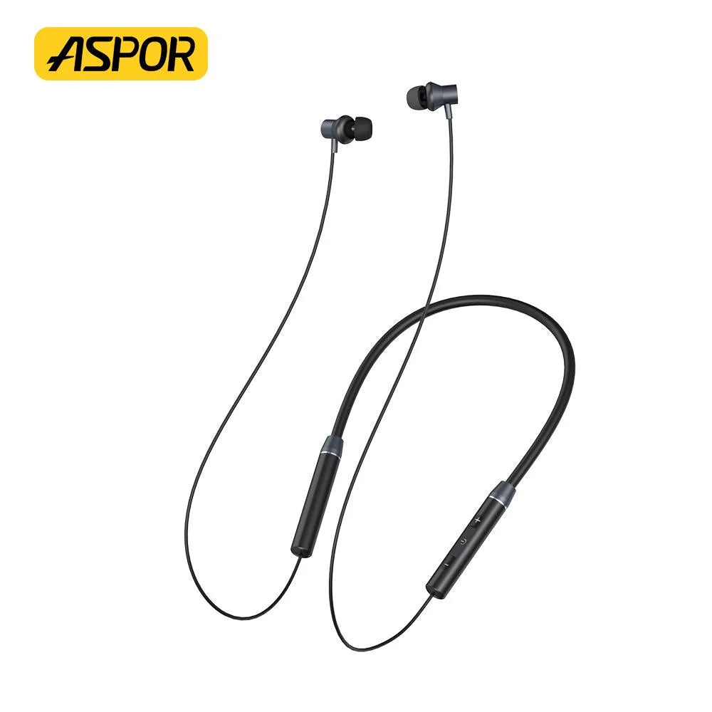 ASPOR A601 Neckband BT 5.3 Sports Earbuds Sweatproof IPX5