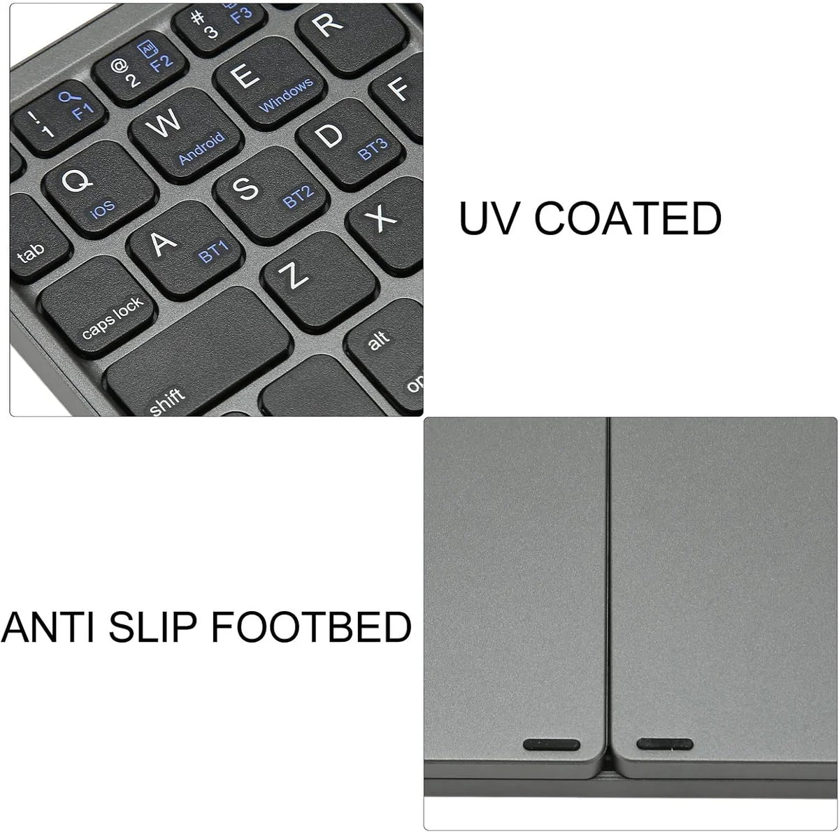 Compro™ KeyFold Foldable Bluetooth Keyboard with Touchpad