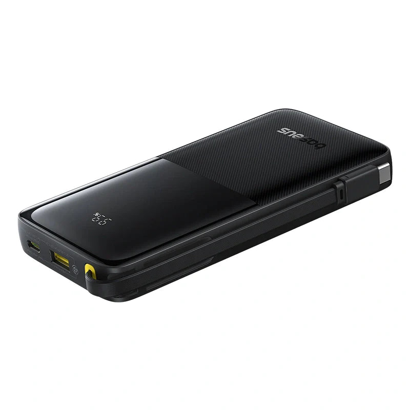 Baseus Bipow 2 Digital Display Power Bank 10000mah 20W With Built-in Type C Cable