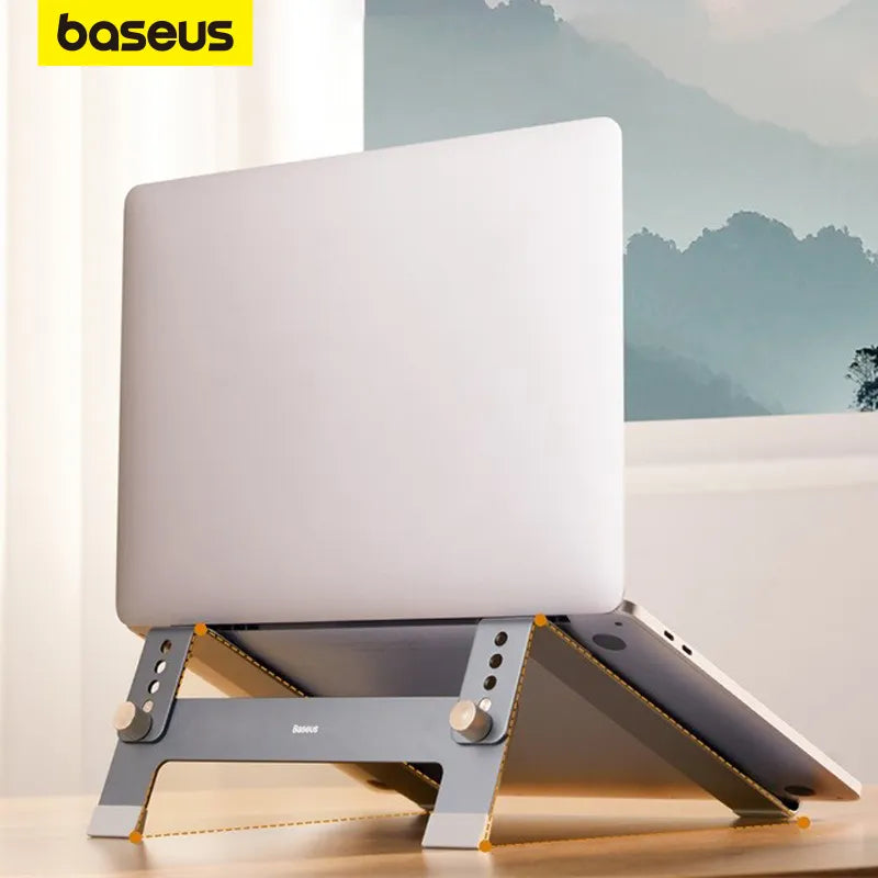 Baseus Portable Laptop Stand Holder For Mac Laptop Stand Foldable Laptops  Holder Mini Notebook Support For Xiaomi Lenovo Laptop