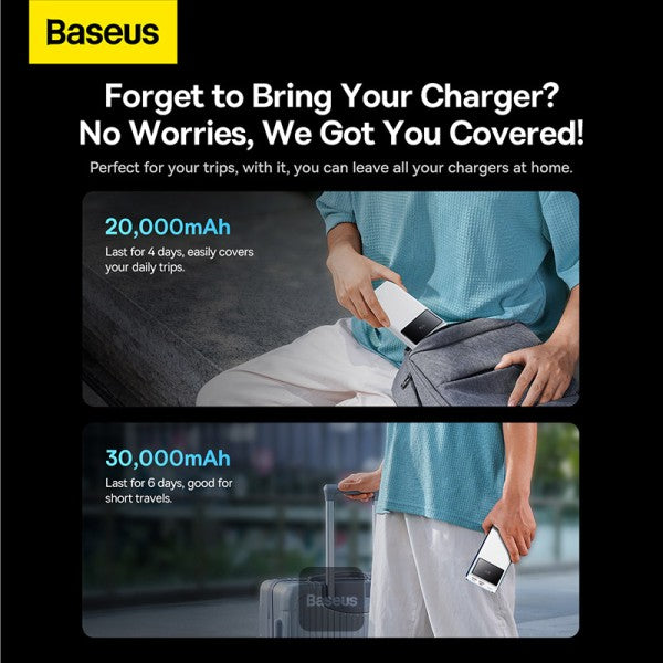 Baseus Star-Lord Digital Display Fast Charging Power Bank 20000mAh 22.5W (With Simple Series Charging Cable USB to Type-C 3A 0.3m ）