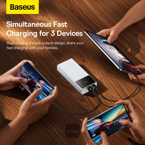 Baseus Star-Lord Digital Display Fast Charging Power Bank 20000mAh 22.5W (With Simple Series Charging Cable USB to Type-C 3A 0.3m ）