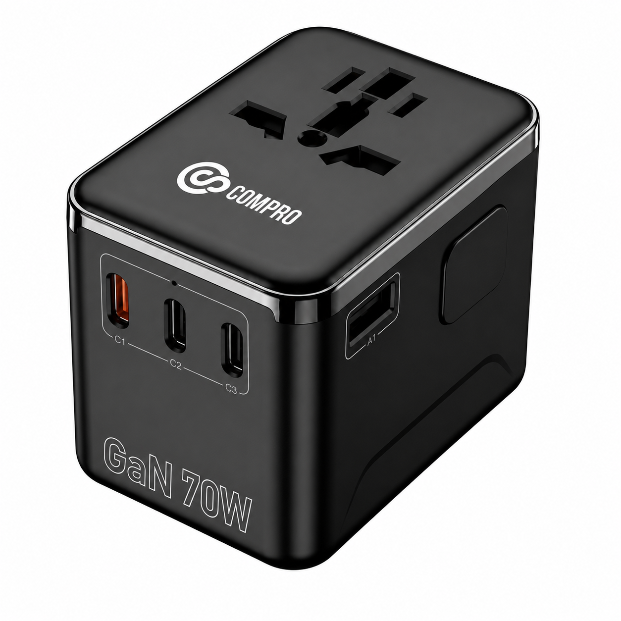 Compro™ PilotPro Fast Charging GAN World Travel Adapter