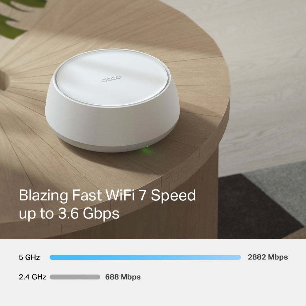 Deco BE22 ( 1 Pack ) BE3600 Whole Home Mesh WiFi 7 System