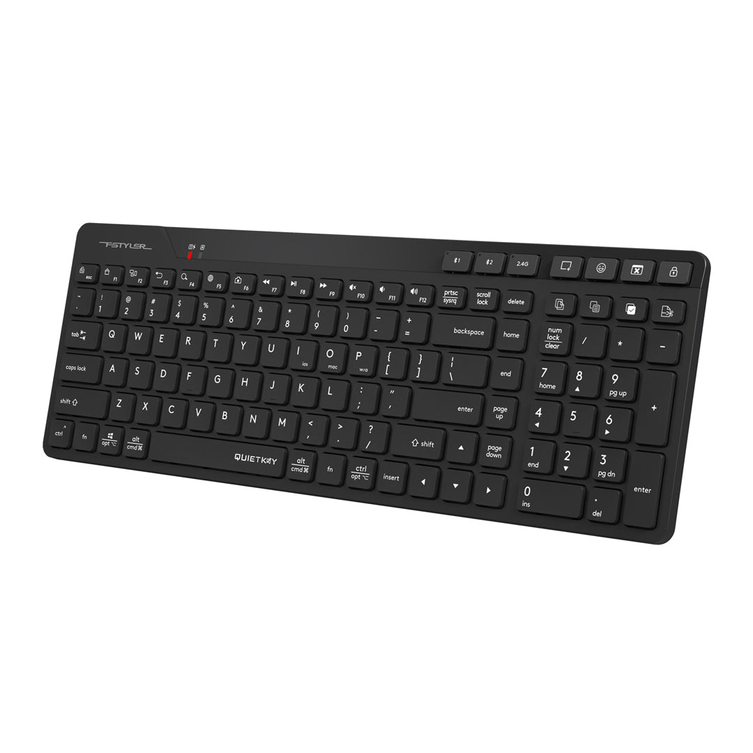 FBK27C AS Bluetooth & 2.4G Rechargeable Wireless Keyboard