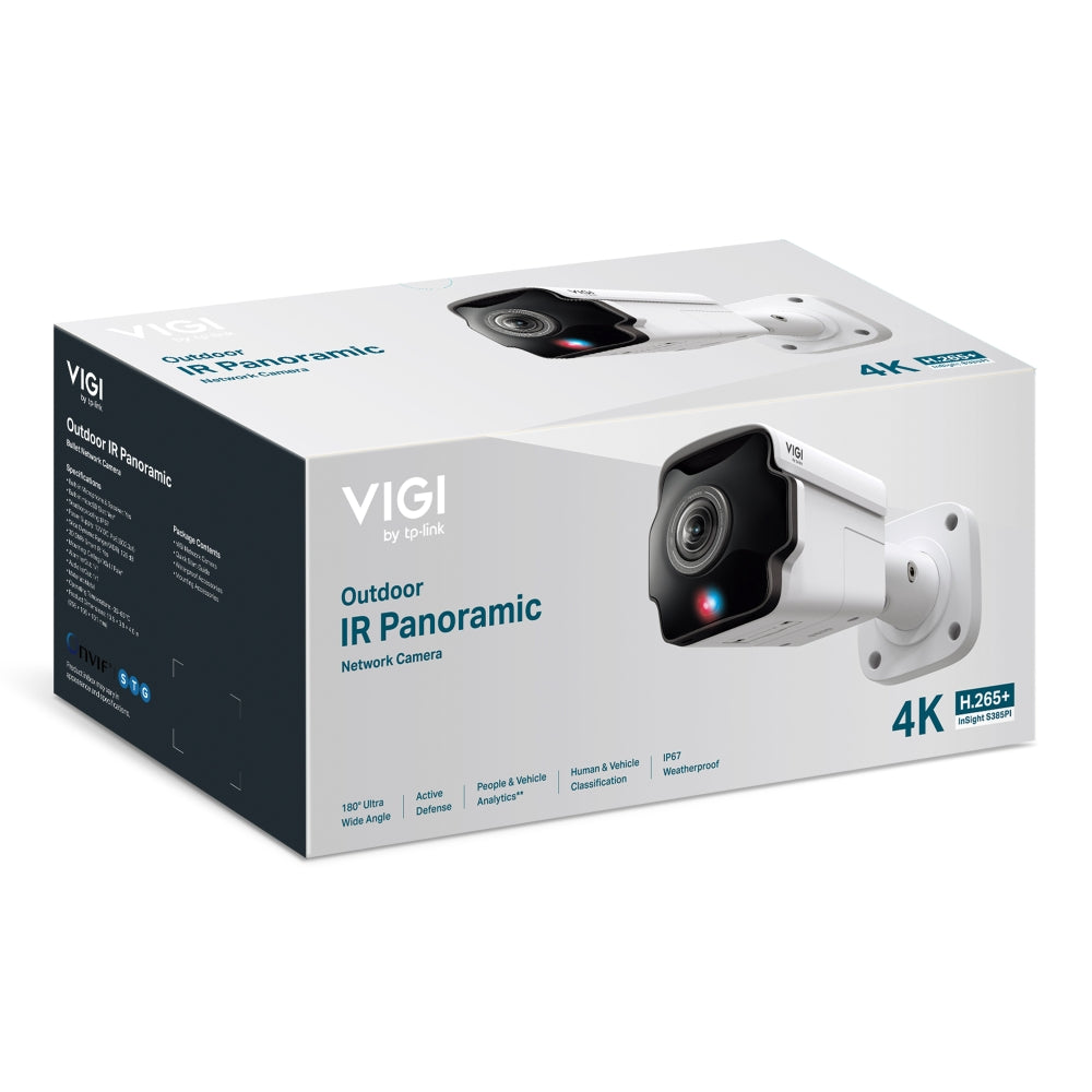 InSight S385PI VIGI 8MP Outdoor IR Panoramic Bullet Network Camera