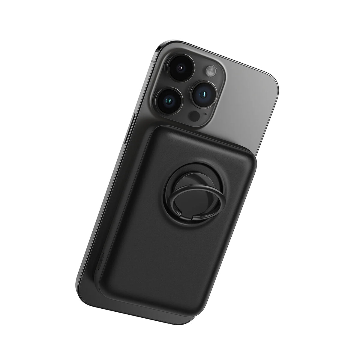 JOYROOM JR-W050 20W Magnetic Wireless Power Bank with Ring Holder10000mAh-Black