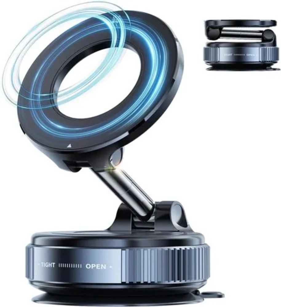 Compro™ Magnetic + Vacuum Suction Car Phone Mount