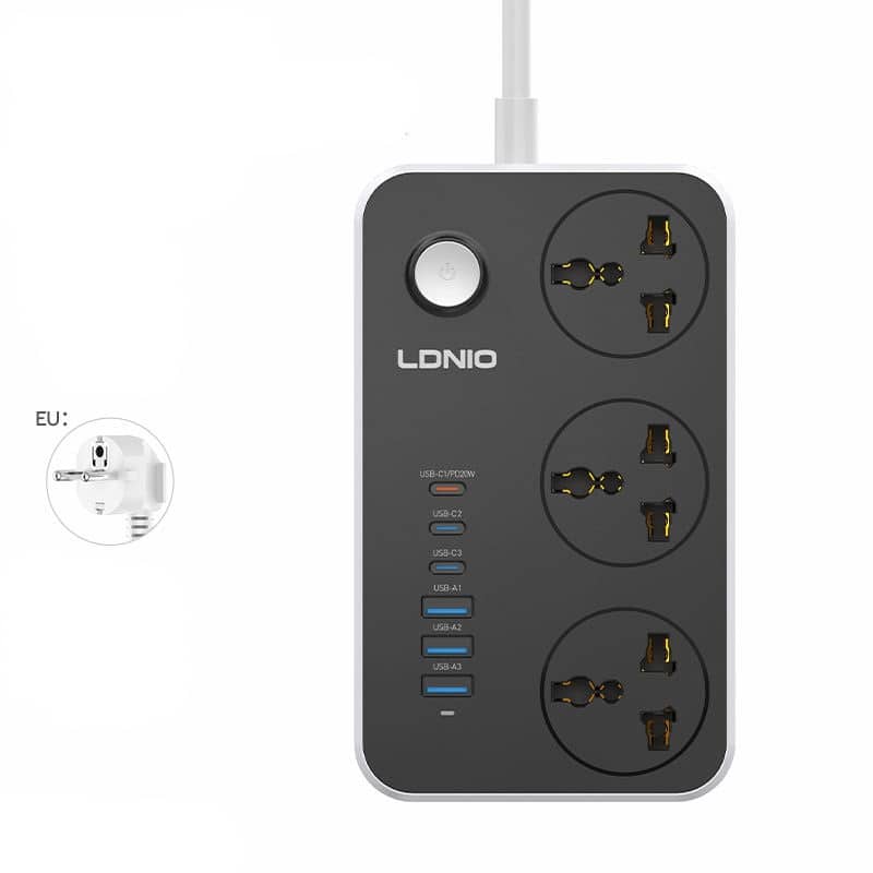 Ldnio 3 AC Outlets Universal Power Strip SC3604C