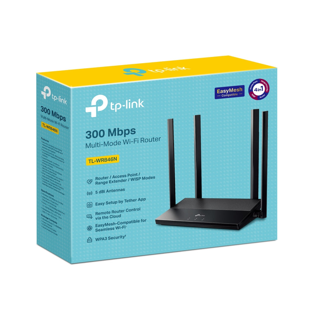 Tp-Link Wi-Fi Router TL-WR 846N 300 Mbps Multi-Mode Wi-Fi Router