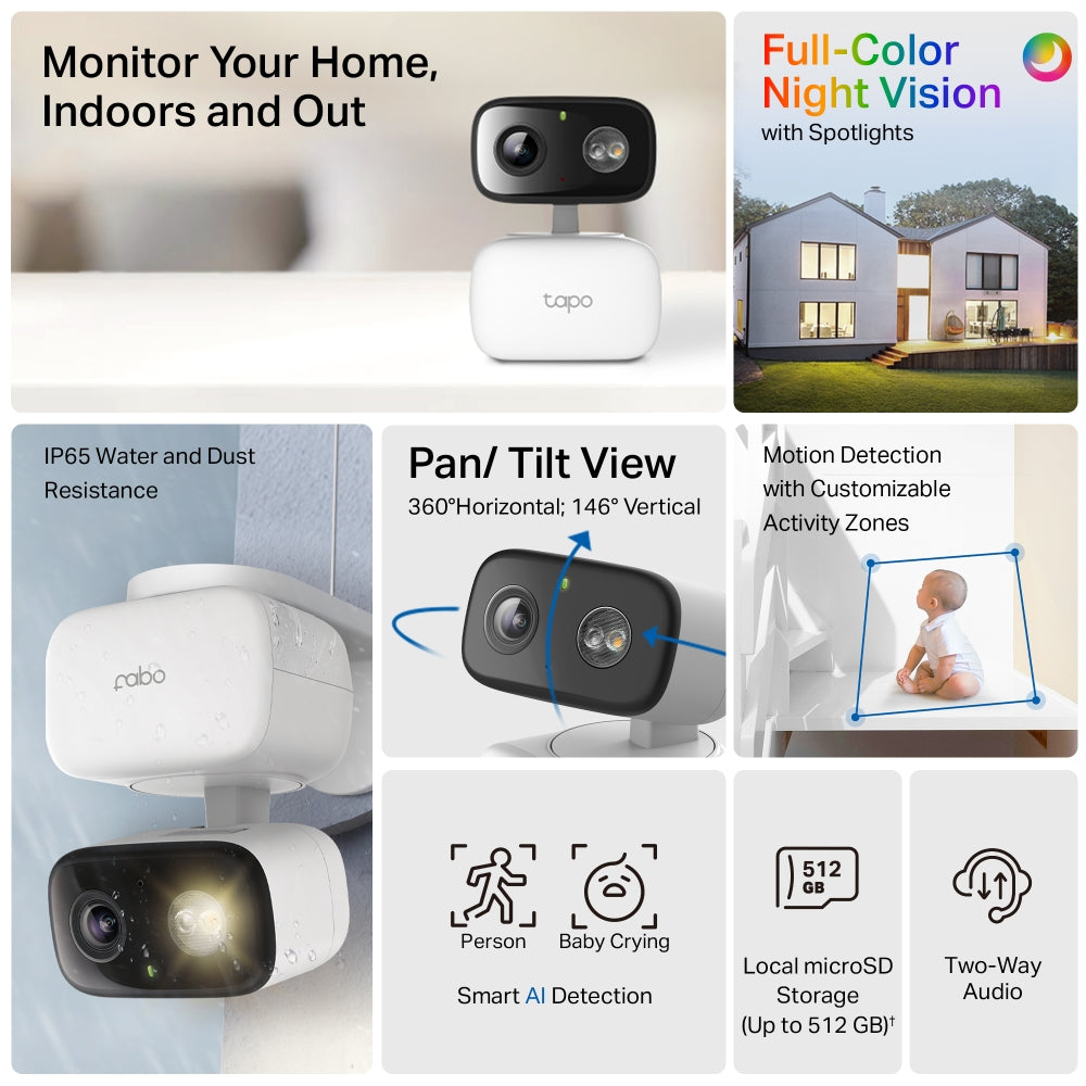 Tapo C206 Indoor/Outdoor Home Security Wi-Fi Camera