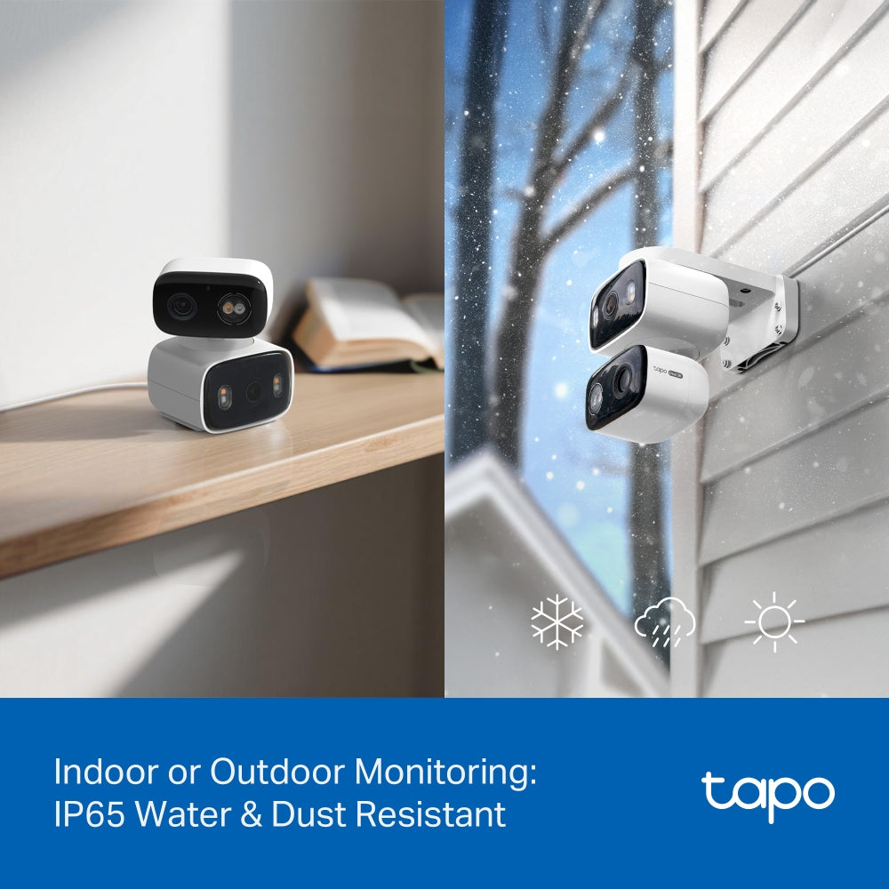 Tapo C246D Indoor/Outdoor Dual Lens Pan/Tilt Security Camera