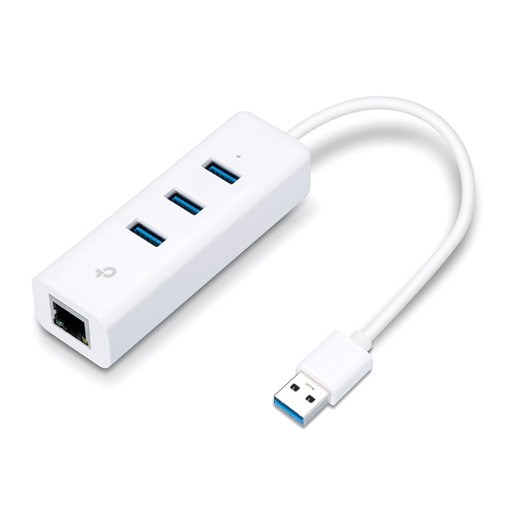 UE330 USB 3.0 3-Port Hub & Gigabit Ethernet Adapter 2 in 1 USB Adapter UE330