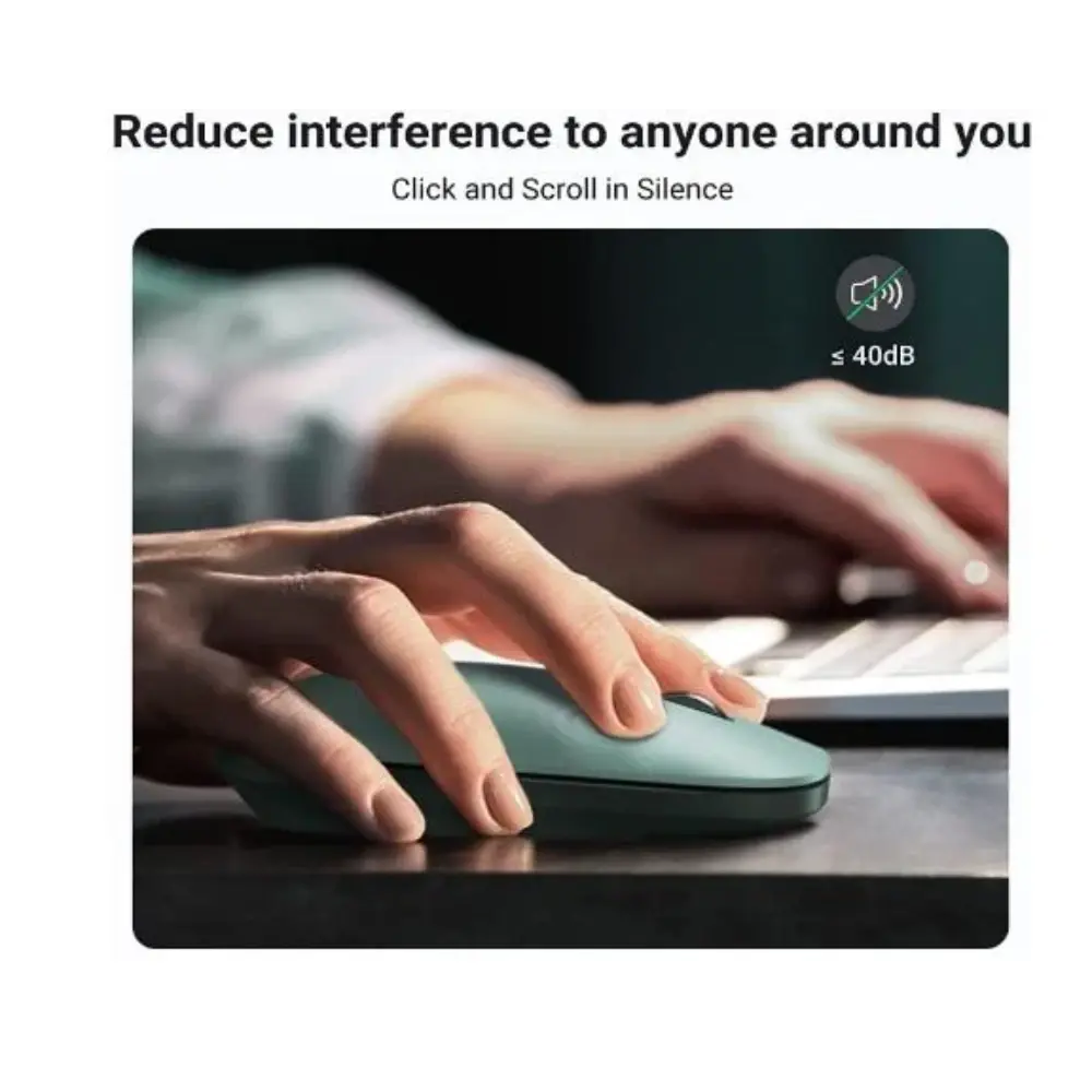 UGREEN 90374 PORTABLE WIRELESS MOUSE ( GREEN )