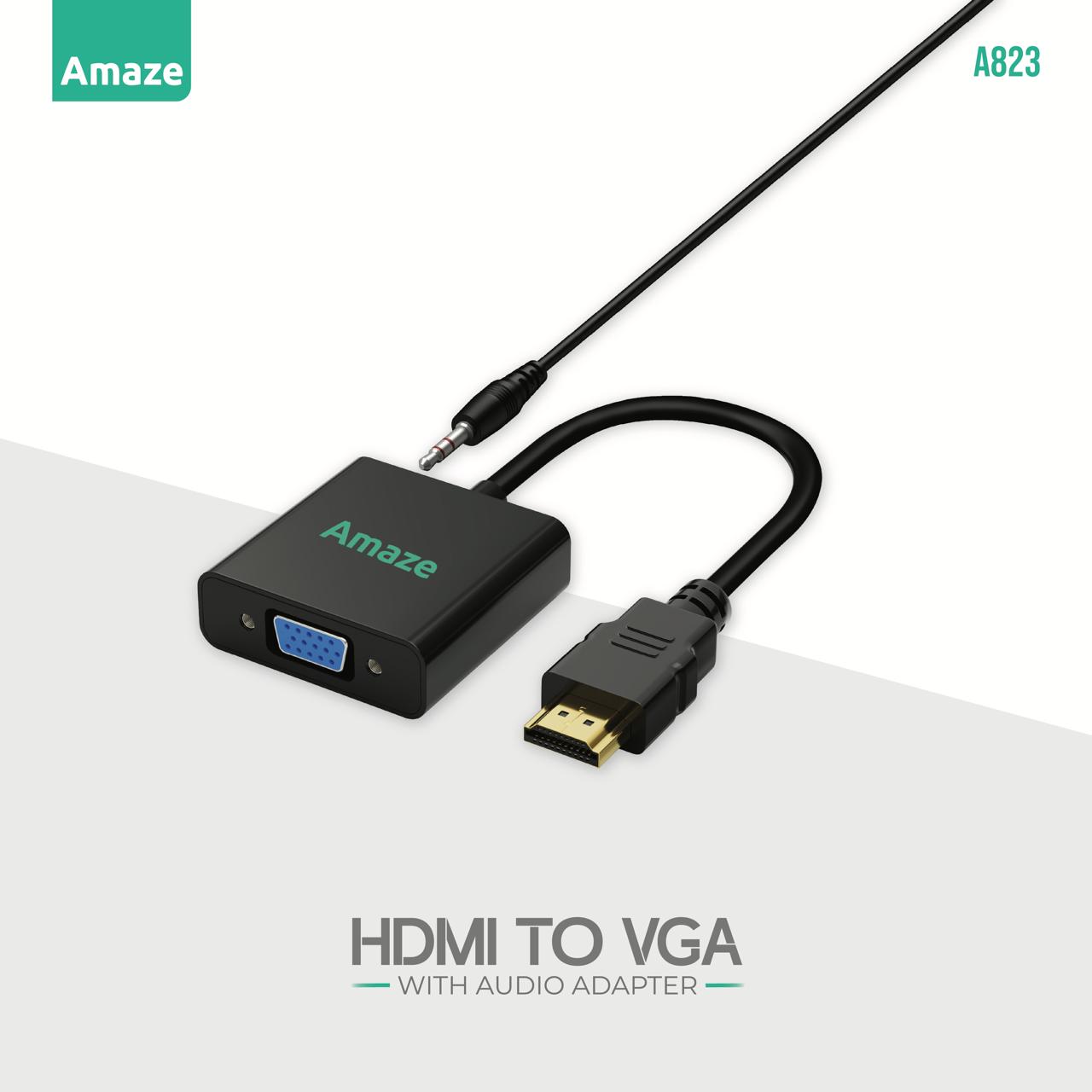 Amaze HDMI To VGA With Audio Adapter |A823