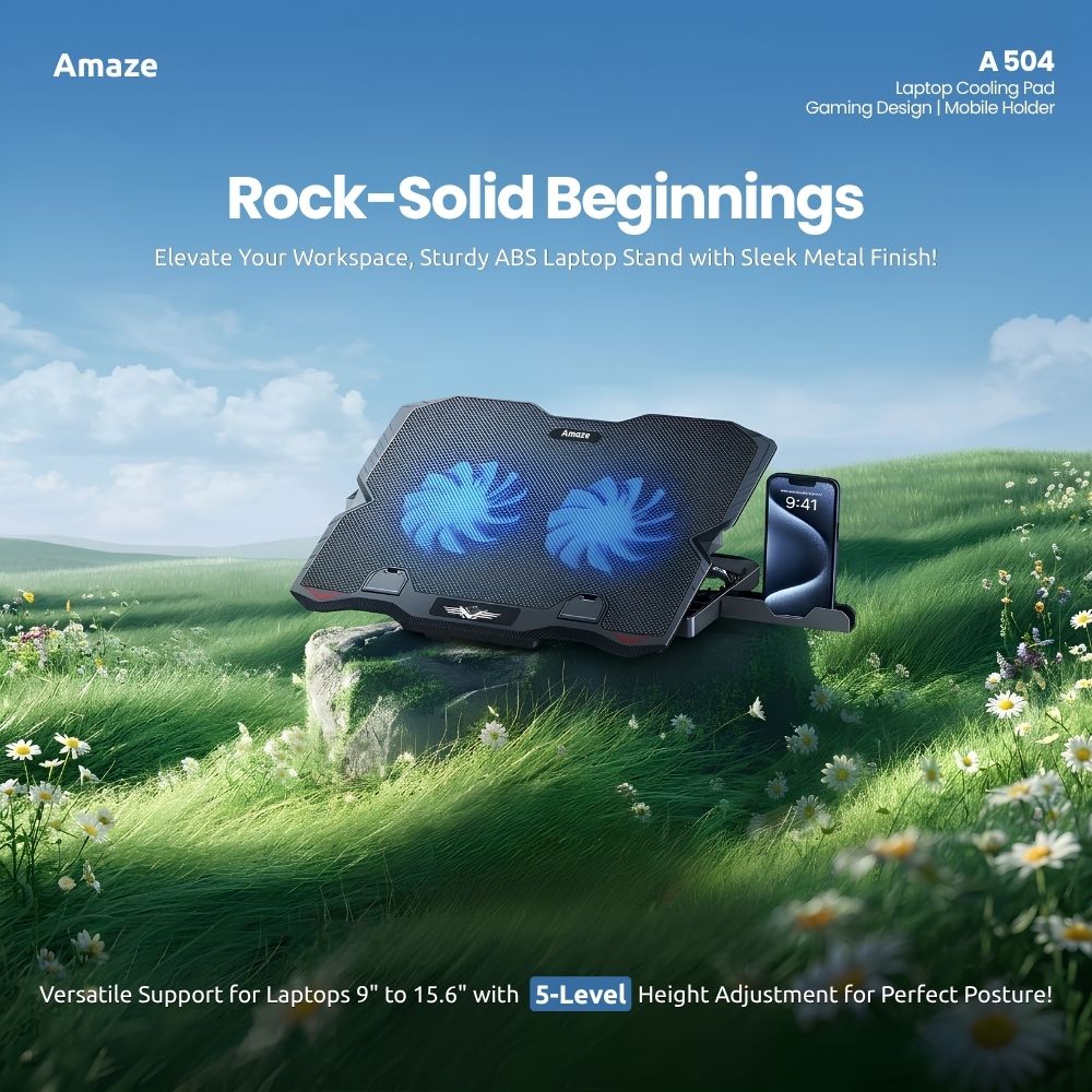 Dual Fan Laptop Cooling Pad | A-504