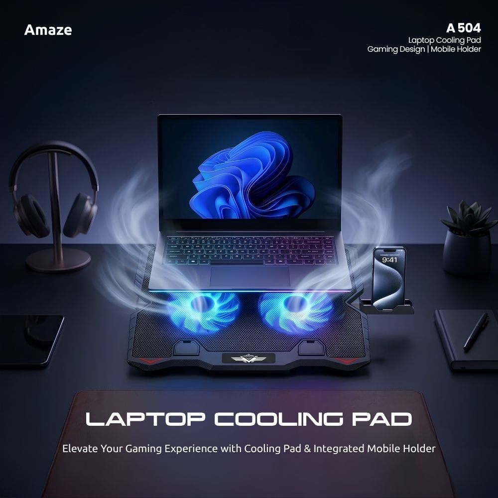 Dual Fan Laptop Cooling Pad | A-504