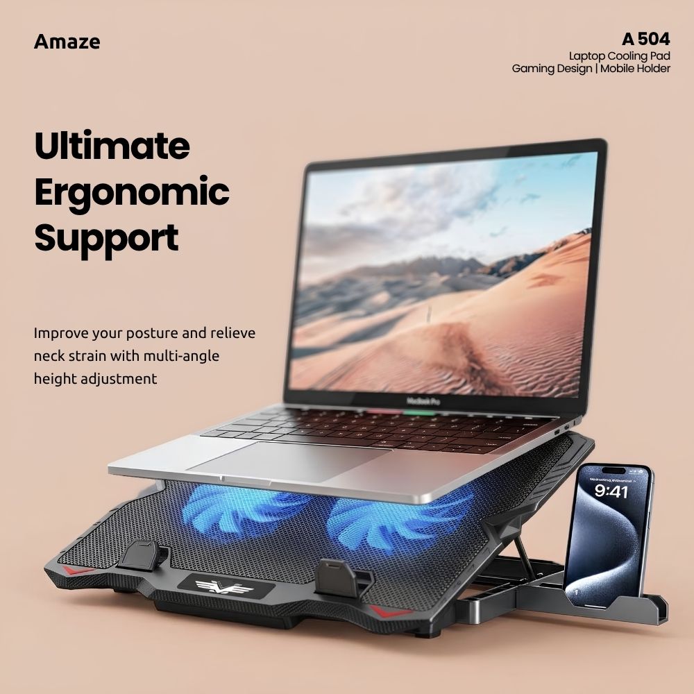 Dual Fan Laptop Cooling Pad | A-504