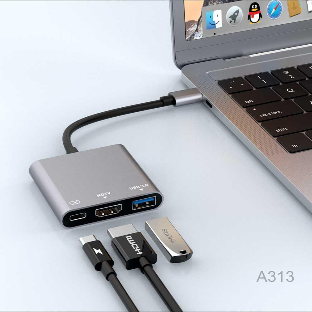 Compro™ USB Type C Hub 3-in-1