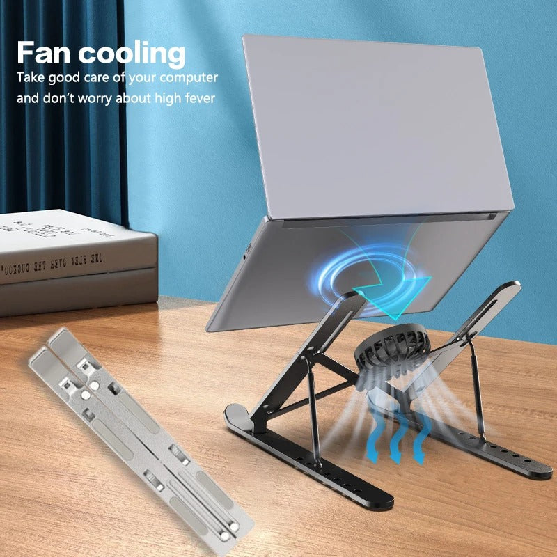 Compro™ Aluminium Laptop Stand with Fan