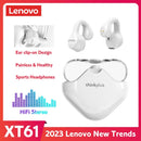 Lenovo XT61 Soft Ear Clip-on Sports Wireless Headphones Noise Reduction