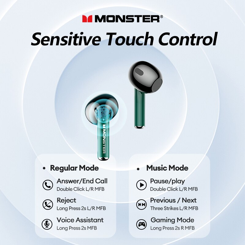 Lenovo Monster XKT16 Bluetooth 5.3 Earphone