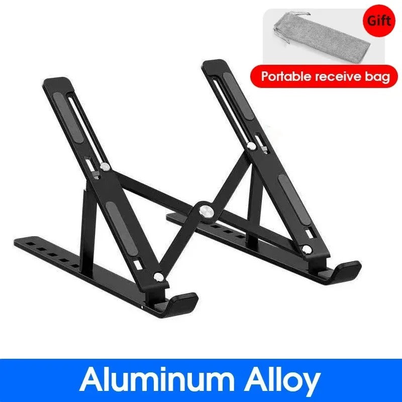 Compro™ Folding Adjustable Aluminum Laptop Stand + FREE POUCH