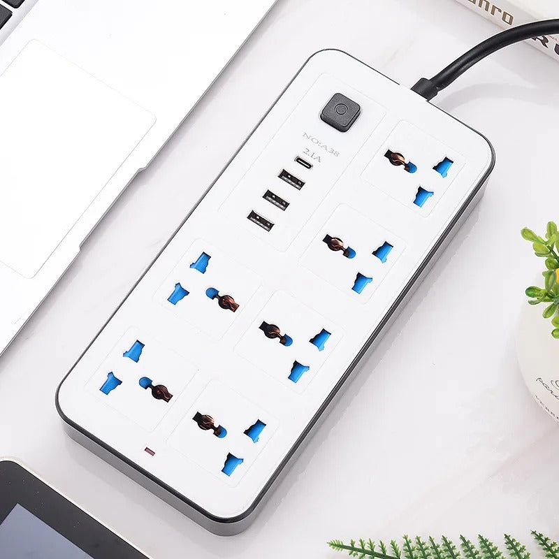 Compro™ Power Extension 6 socket+ 3 USB+ 1 Type C Port