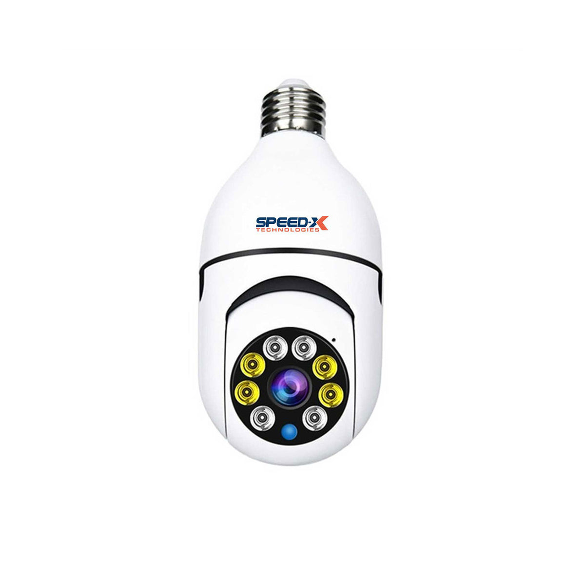Speed-X 7 Bulb Camera 1080p Wifi 360 Degree Panoramic Night Vision Two-way Audio Motion Detection With V380pro App