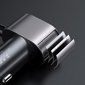 JOYROOM JR-CL06 210W Car cigarette lighter adapter with three sockets +six ports