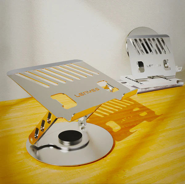 Compro™ Laptop Stand Carbon Steel Plate- 360° Rotating & Foldable