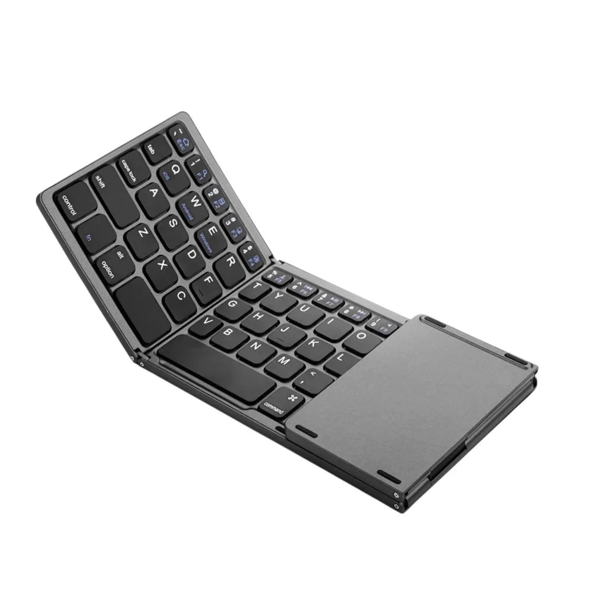 Compro™ Foldable Bluetooth Keyboard with Touchpad + FREE Mobile Holder