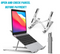 Folding Adjustable Aluminum Laptop Stand + FREE POUCH