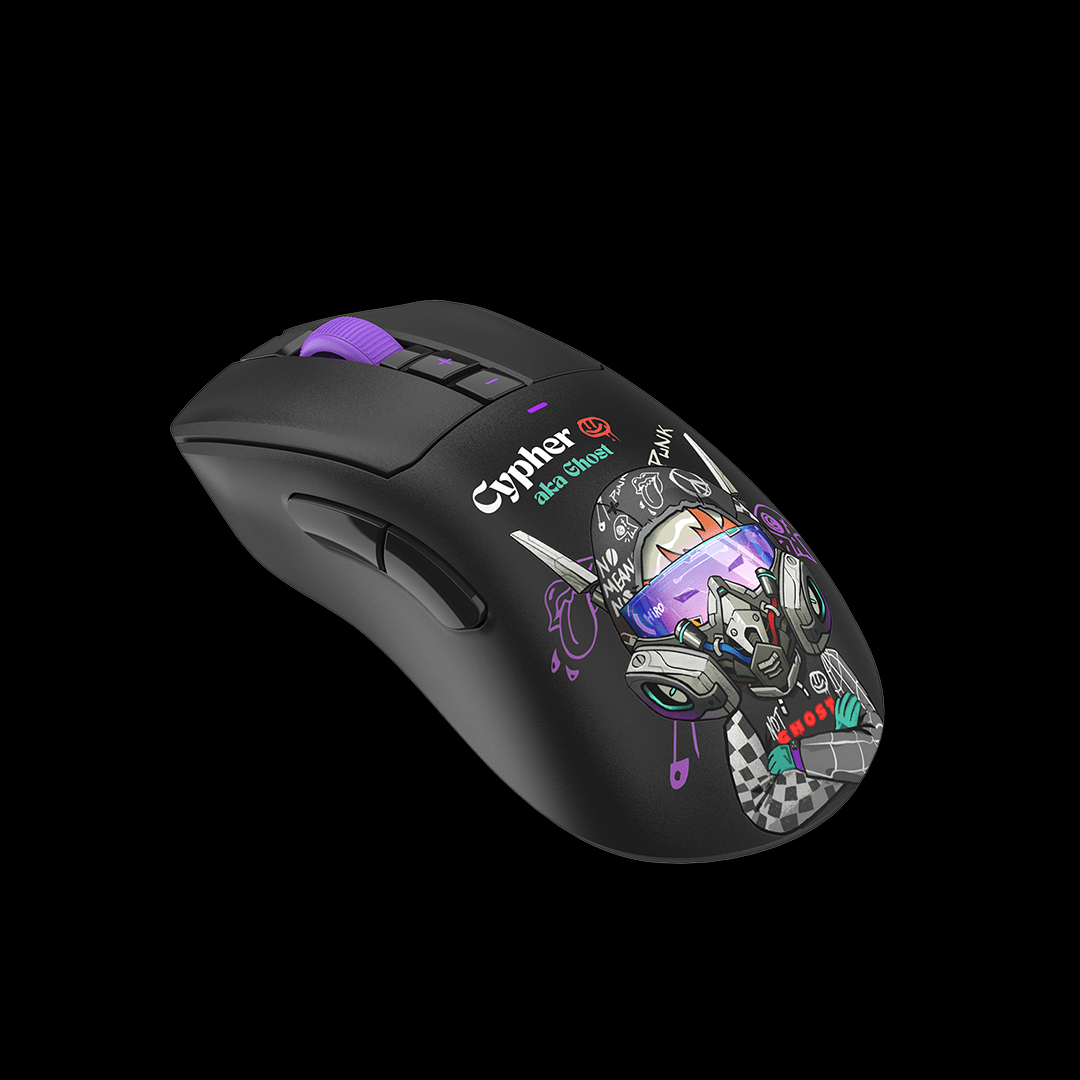 R73 Ultra Duo Dual Mode Wireless Gaming Mouse - Cypher Ghost