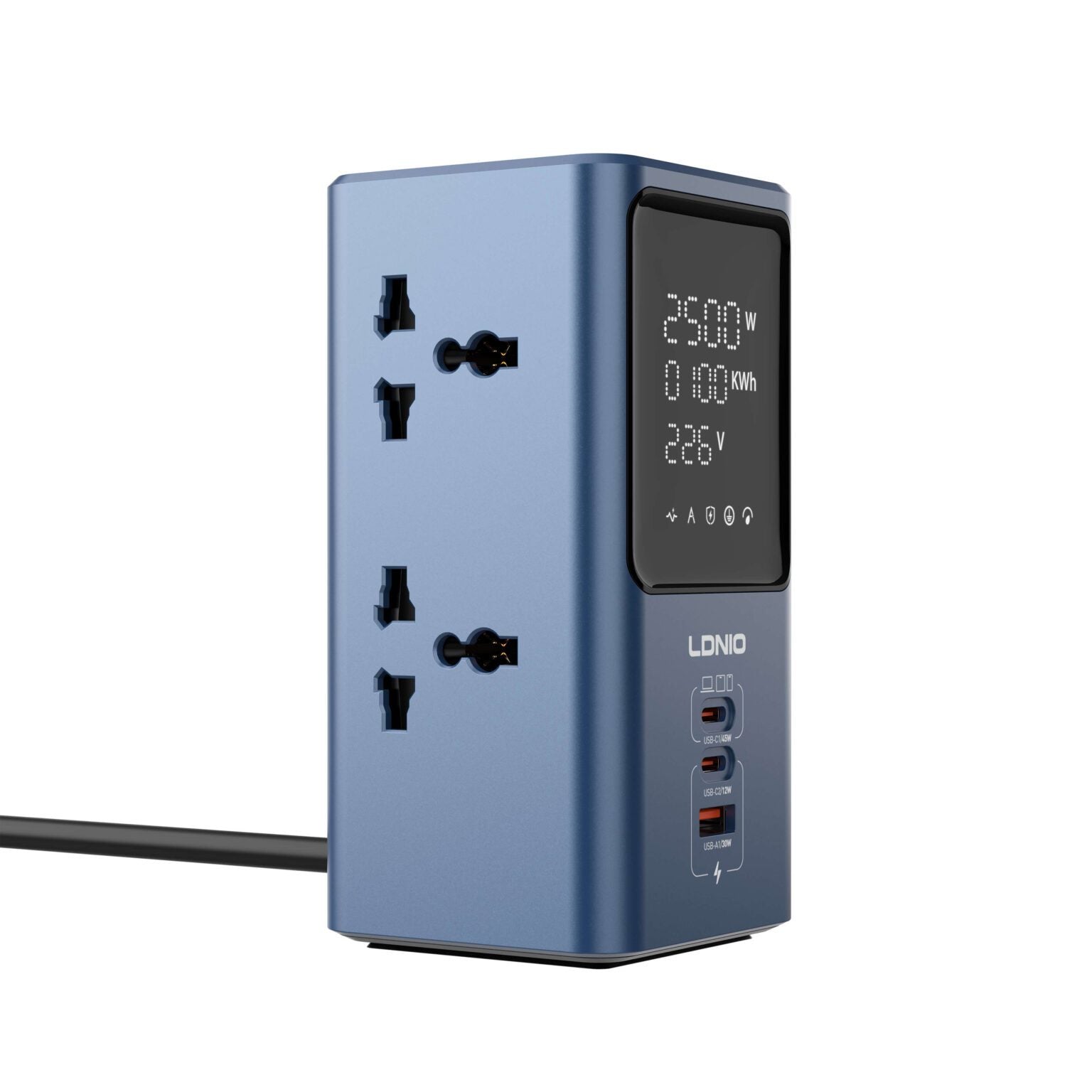 LDNIO SC2 45W Universal Power strip desktop LED power Adapter