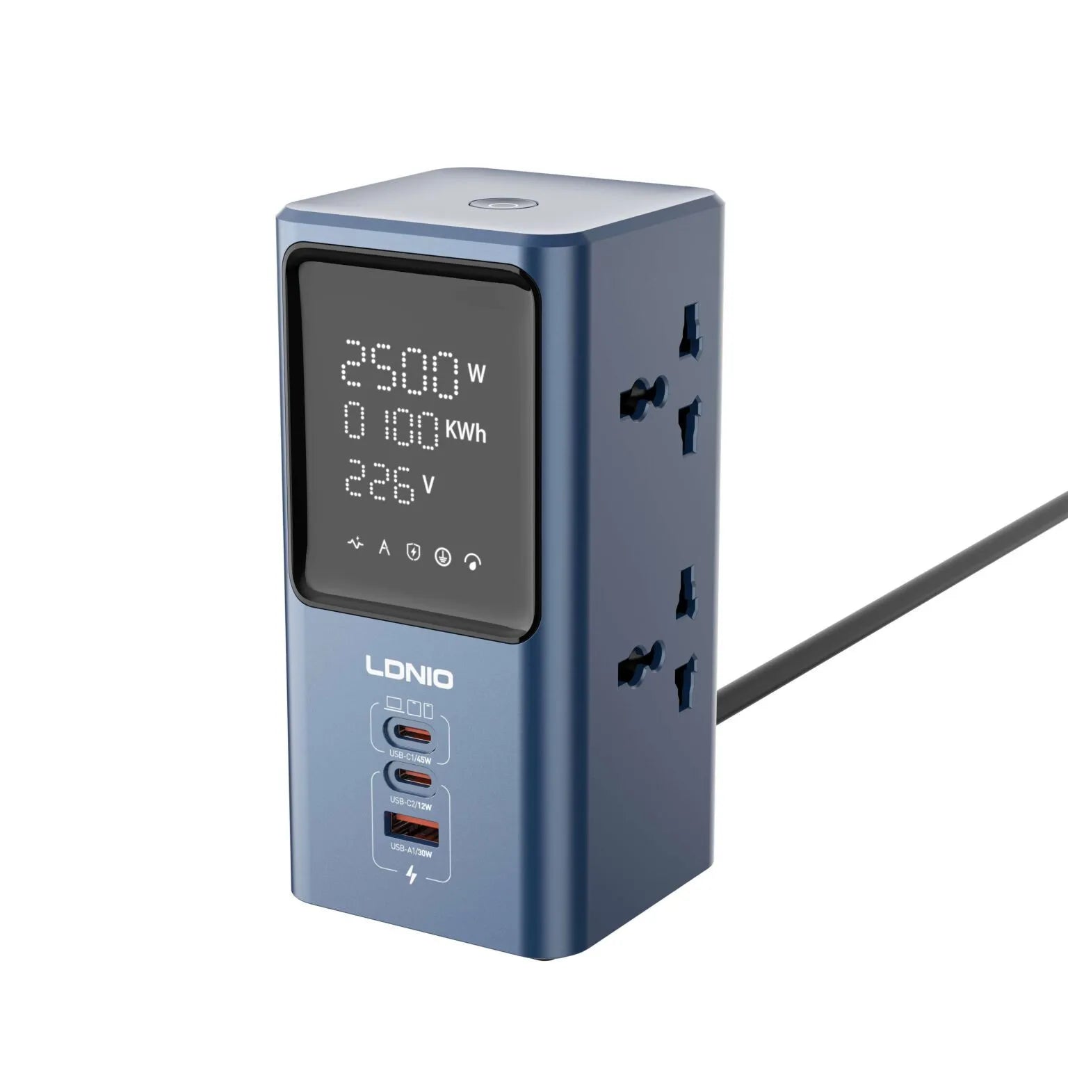 LDNIO SC2 45W Universal Power strip desktop LED power Adapter