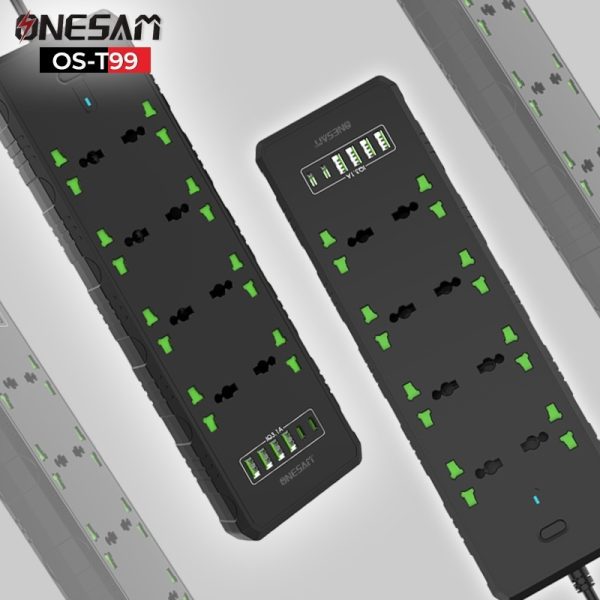 Compro™  3000W 8 socket + 2 PD Port + 4 USB Port Extension